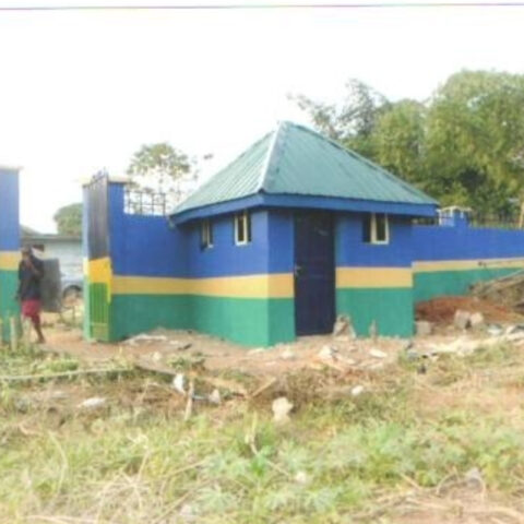 150M BLOCK FENCE WITH RC COLUMNS GENERATOR HOUSE AND GATE HOUSE