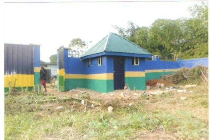 150M BLOCK FENCE WITH RC COLUMNS GENERATOR HOUSE AND GATE HOUSE